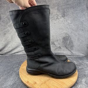 Merrell Boots Womens Size 9 Black Leather Waterproof Knee High Riding J69150